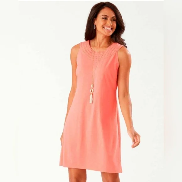 Tommy Bahama Embroidered Pearl Shift Dress